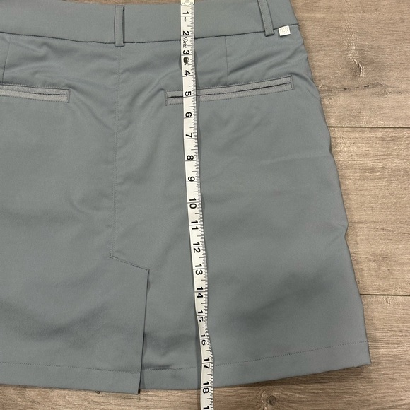Women’s Puma 6 Small Shorts Skort Skirt Woven Gray Activewear Stretch Pockets - Picture 6 of 10